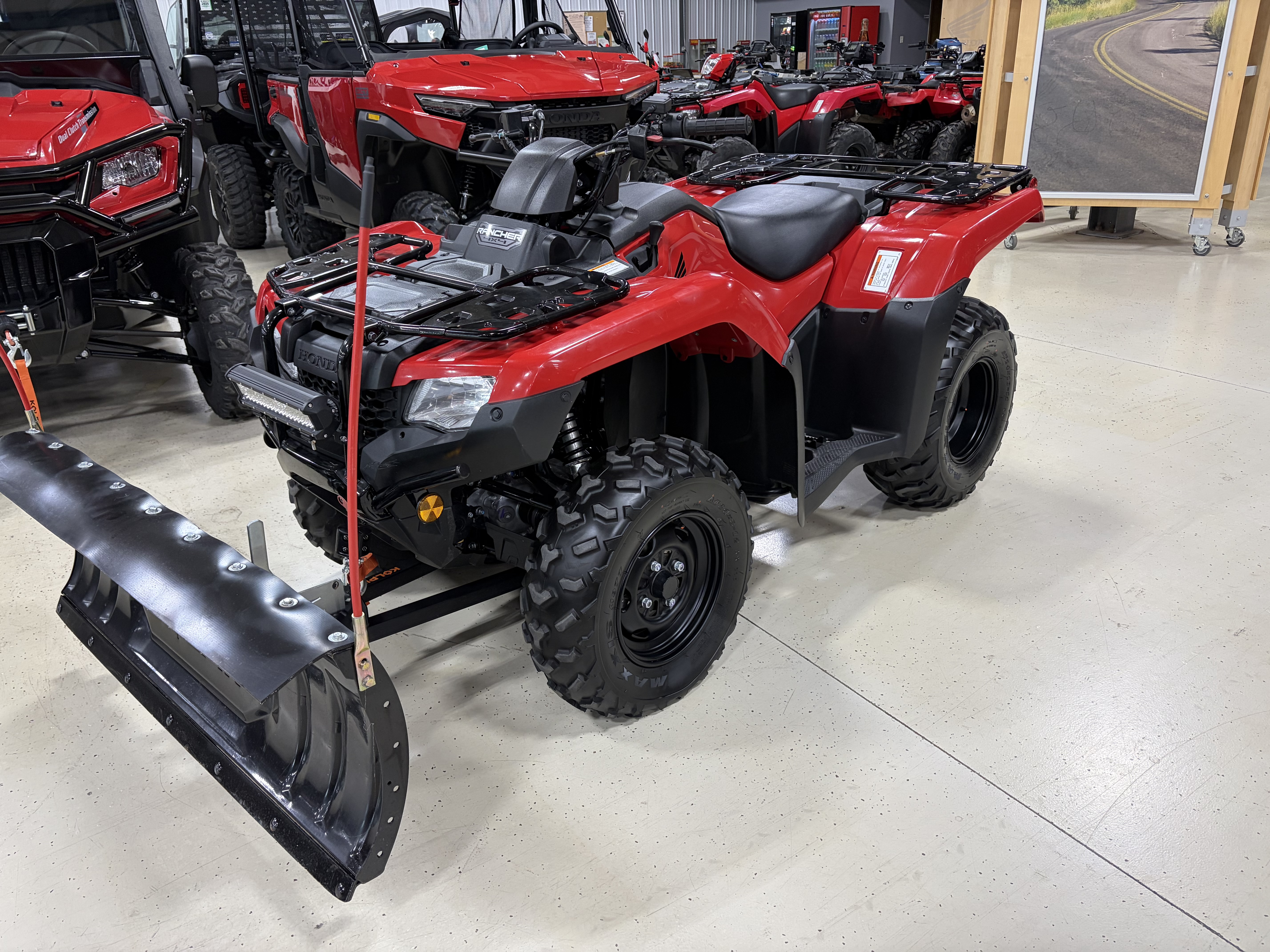 2025 Honda FourTrax Rancher 4x4 w/ 48" blade ATV