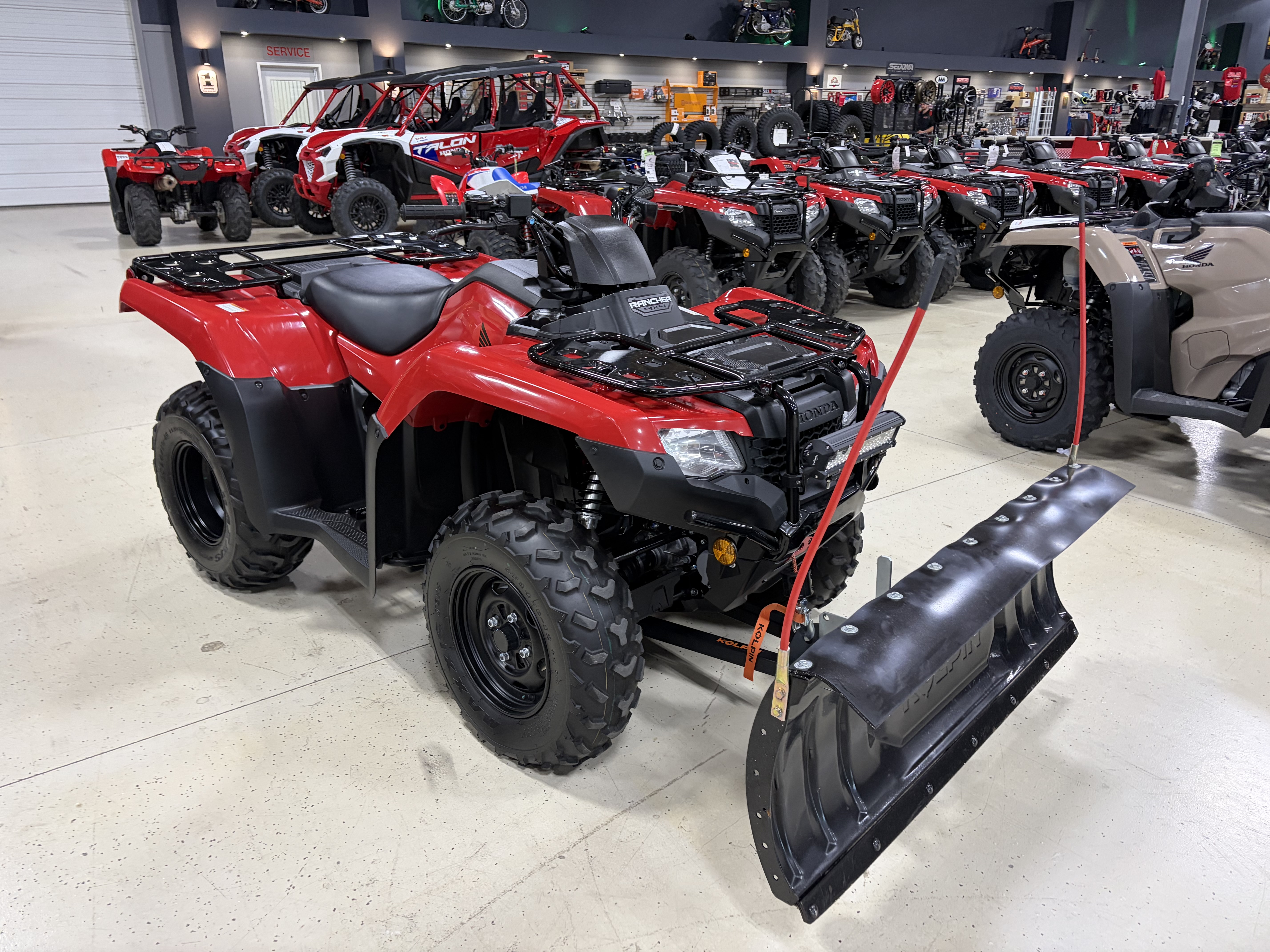 2025 Honda FourTrax Rancher 4x4 w/ 48" blade ATV